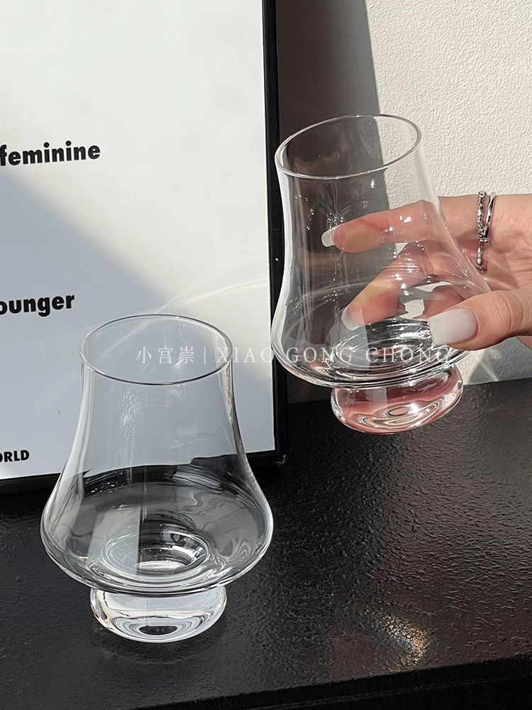 Cốc đựng nước thơm kiểu Pháp, bộ sưu tập riêng biệt, cốc đựng rượu whisky kiểu cổ điển, ly đựng đồ uống nguyên chất, cốc nếm rượu nước ngoài, cốc thủy tinh