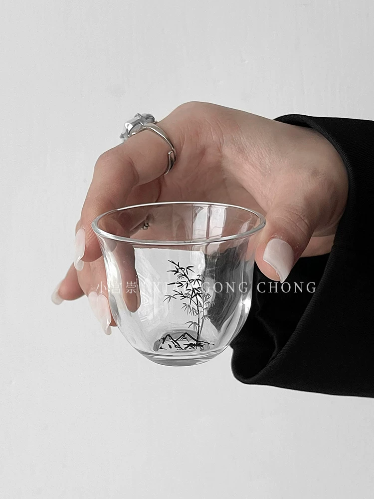 Bình pha trà lạnh kiểu Trung Quốc mới lạ, độc đáo, cốc pha trà lạnh bằng tre thời thượng, cốc thủy tinh, chai rượu trái cây, ly rượu, bình rót rượu.