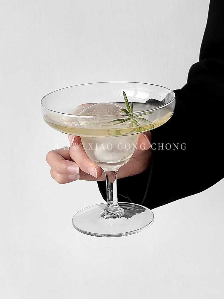 Ly cocktail pha lê phong cách sáng tạo độc đáo, ly margarita, ly sâm panh đơn giản, ly rượu vang có ga