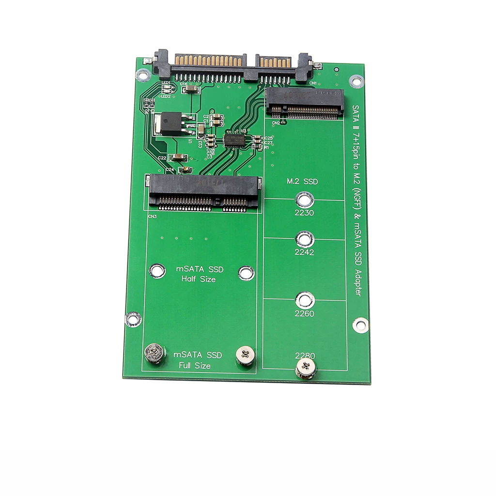 Miễn phí vận chuyển trên toàn quốc M.2 SSD MSATA SSD sang SATA3 laptop MSATA ổ cứng thể rắn adapter card