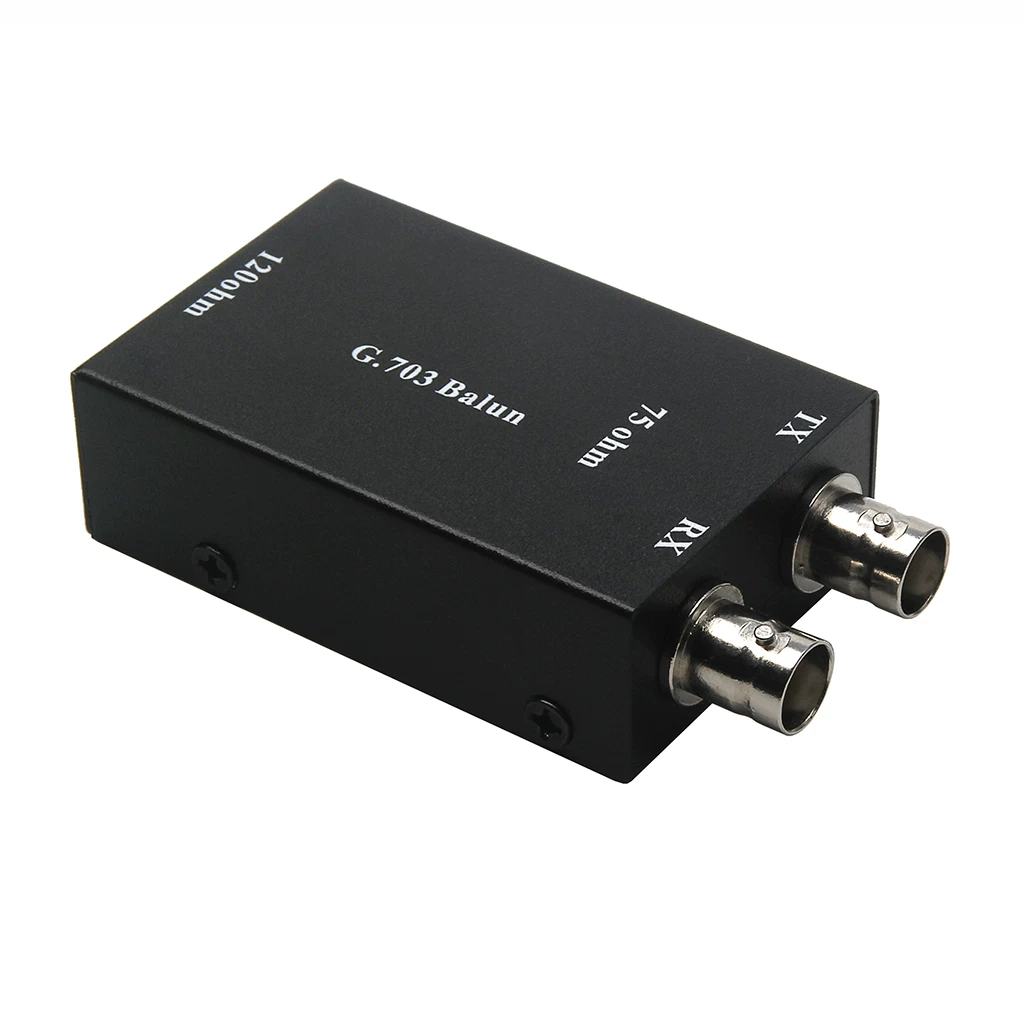 Bộ chuyển đổi BNC sang RJ45 Bộ chuyển đổi E1 cân bằng thành không cân bằng trở kháng 75 ohm đến 120 ohm G703 đồng trục