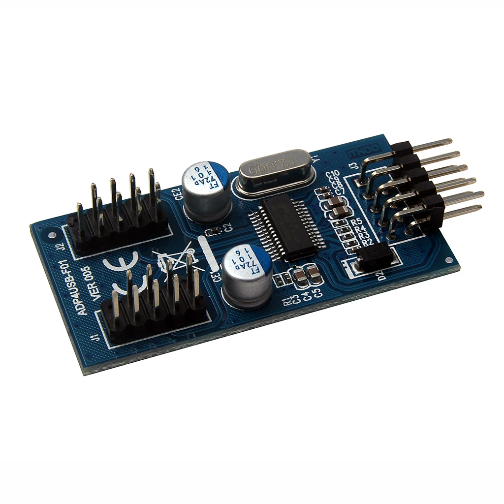 Bo mạch chủ USB2.0 9PIN sang giao diện kép 9PIN 9-pin sang kép 9pin Hub mở rộng 1-đến-2