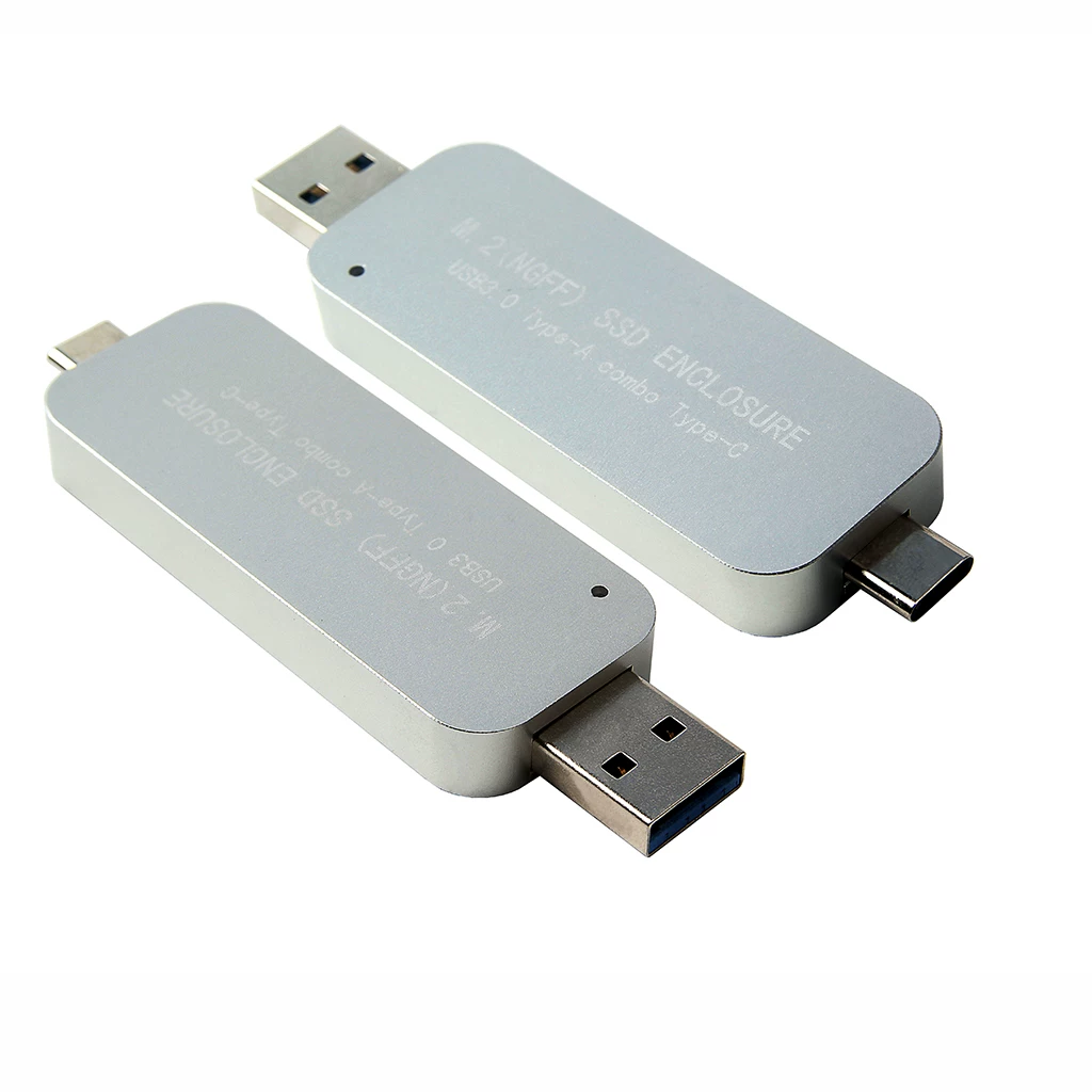 Vỏ ổ cứng USB3.0 sang NGFF M.2 Vỏ ổ cứng SSD USB3.0 sang M.2 Type-A Type-C