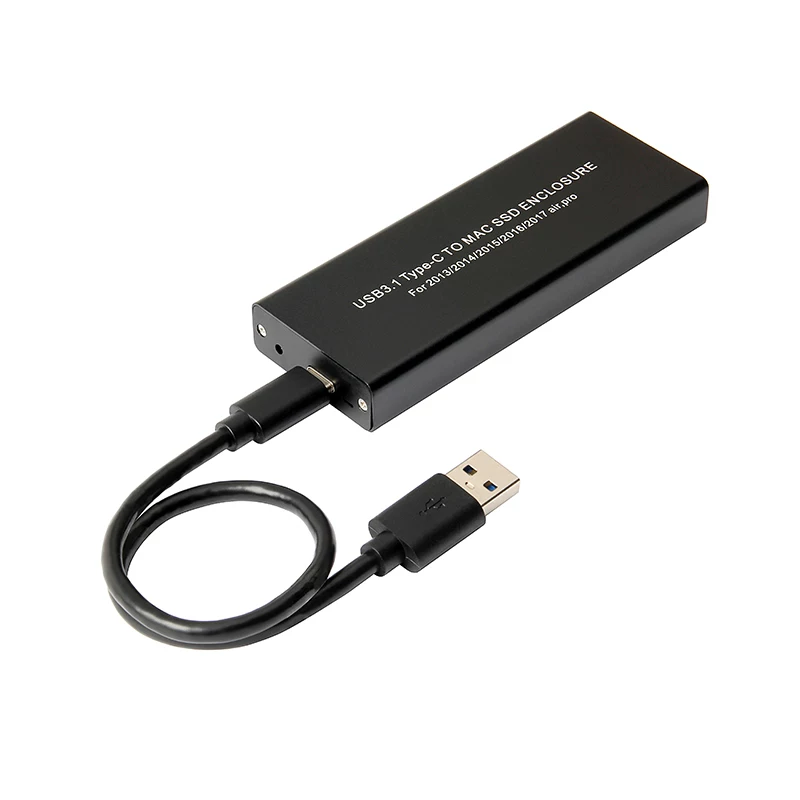 Thích hợp cho vỏ ổ cứng SSD trạng thái rắn được nâng cấp của Apple MacBook Air/Pro 2013-2017 sang USB3.1
