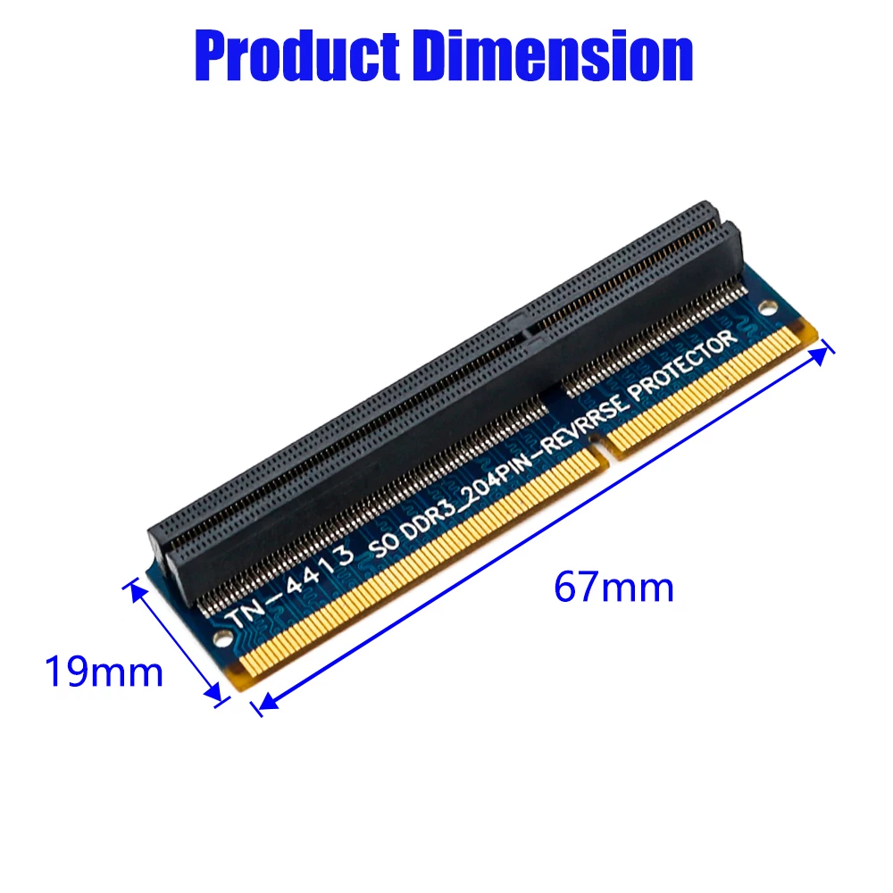 Laptop DDR3 mô-đun bộ nhớ thẻ chuyển đổi thẻ kiểm tra thẻ bảo vệ chuyển tiếp/đảo ngược DDR3 sang DDR3