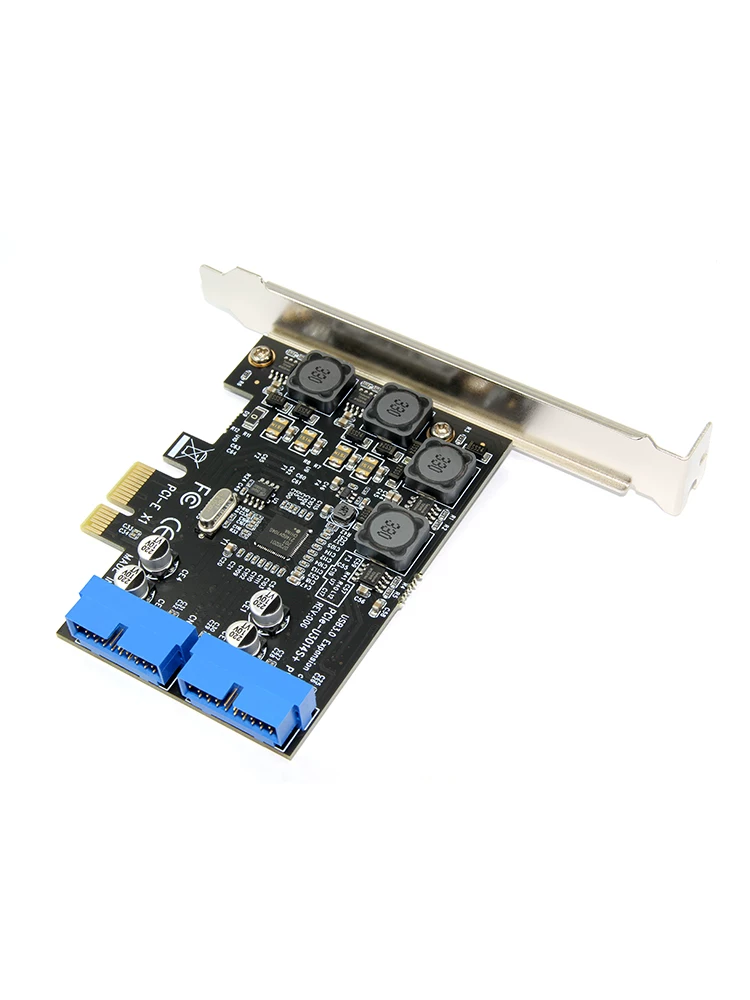 Khe cắm ổ đĩa quang để bàn 4 cổng PCI-E sang USB3.0 phía trước, card mở rộng giao diện kép 19PIN/20, không cần nguồn điện