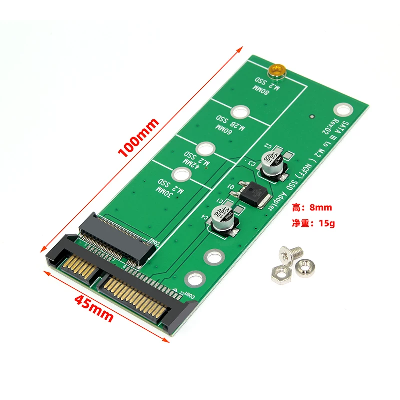 Thẻ chuyển đổi M.2 sang SATA3.0 M2 NGFF SSD ổ cứng thể rắn sang giao diện SATA