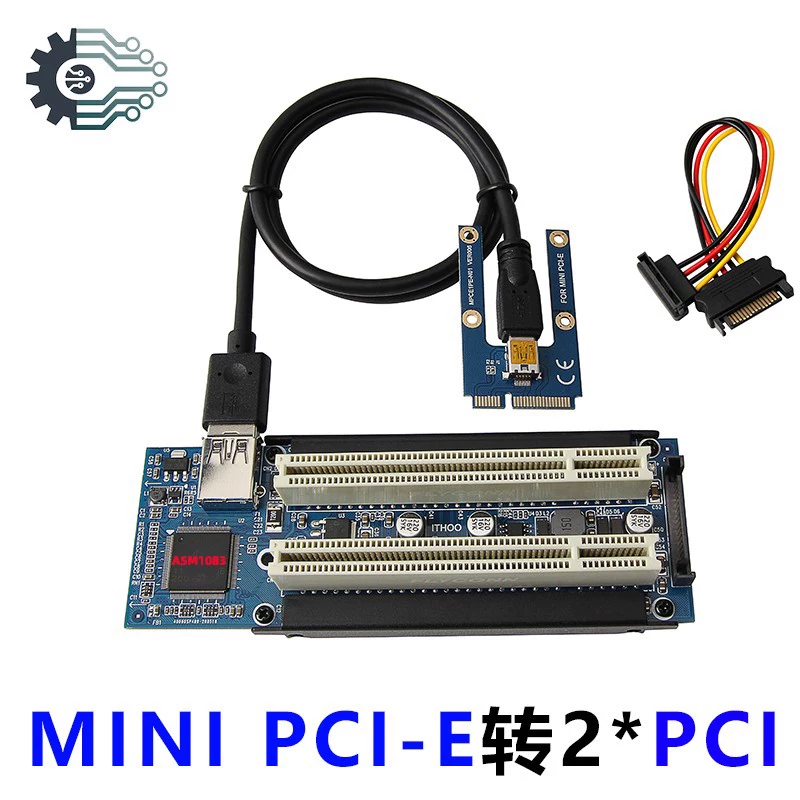 Thẻ chuyển đổi mini pci-e sang pci, bo mạch chủ điều khiển công nghiệp, thẻ mở rộng khe cắm Mpcie sang pci, thẻ ghi hình ngoài