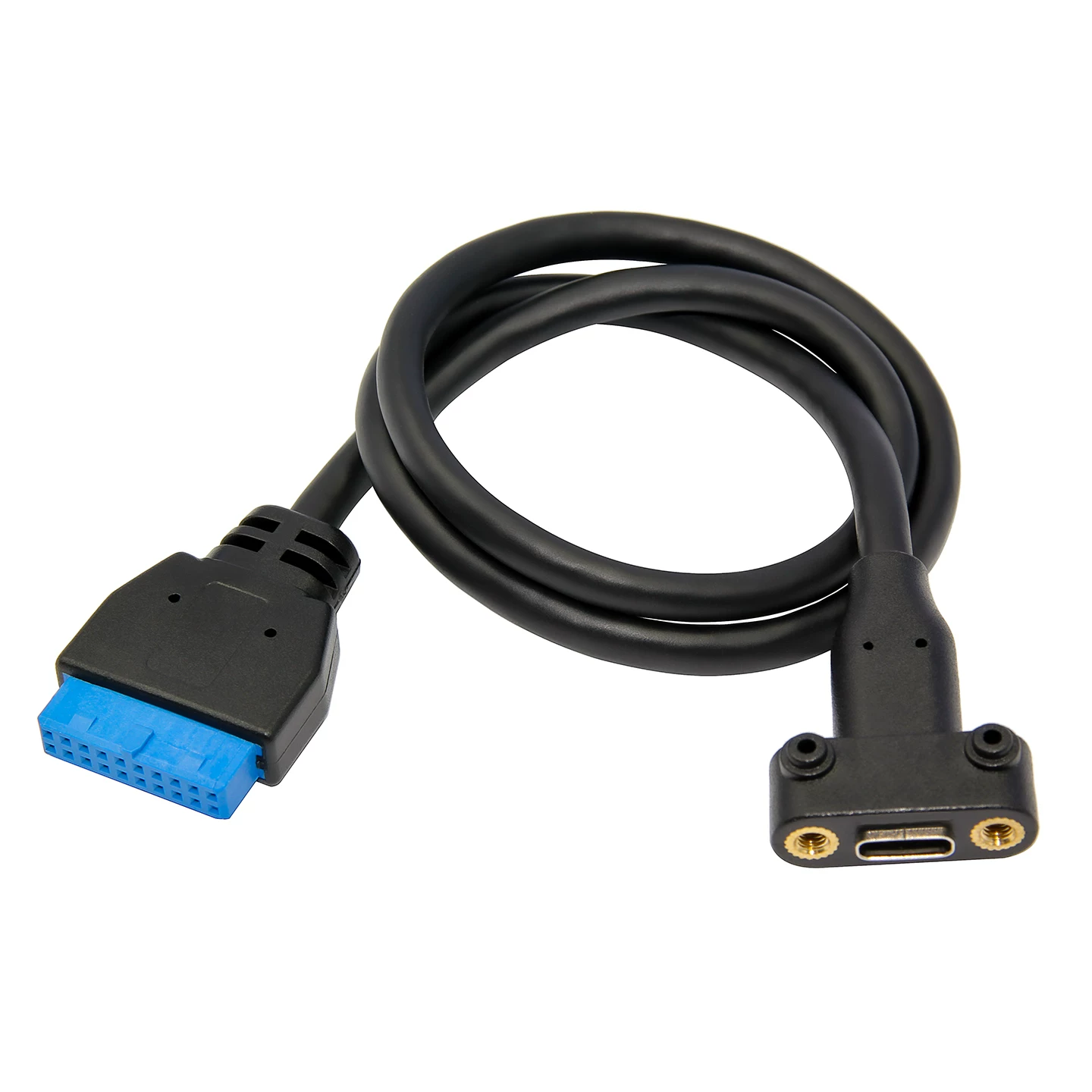 Bo mạch chủ máy tính để bàn USB3.0 19PIN đầu đực sang bộ chuyển đổi TYPE-C khung máy ổ cắm TYPE-C 19 chân