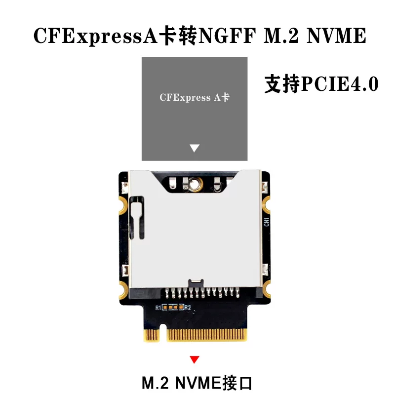 Thẻ CFExpress TYPE-A sang giao diện NGFF M.2 M KEY NVME hỗ trợ PCI3.0 4.0 X1