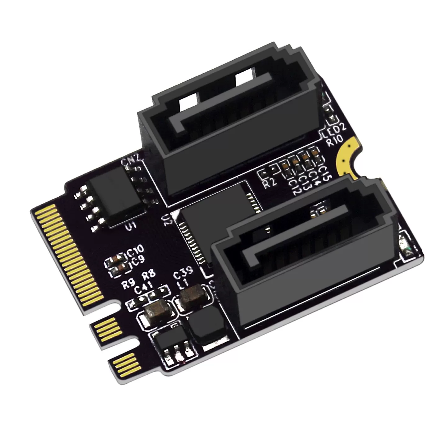 Cổng WIFI M.2 sang thẻ chuyển đổi ổ cứng SATA M2 KEY A+E sang SATA3.0 mở rộng JMB582 không cần trình điều khiển