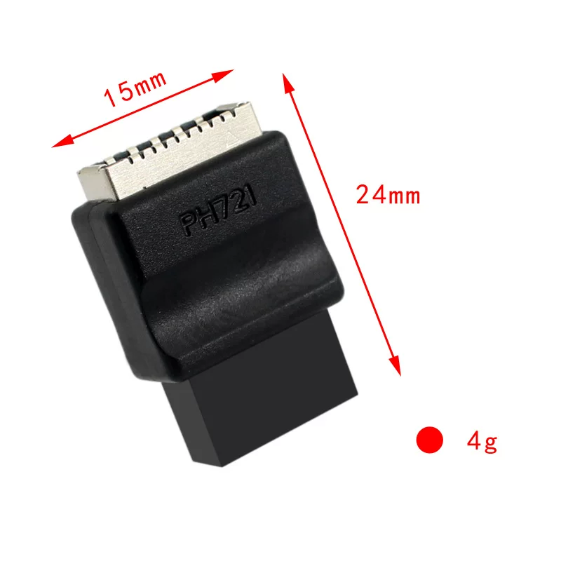Bo mạch chủ USB2.0 9 chân 9PIN sang TYPE-E bộ chuyển đổi cáp khung máy tính bảng mặt trước TYPE-C