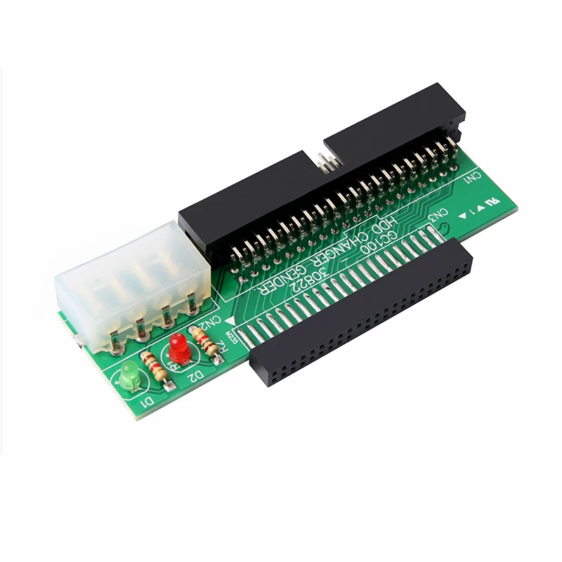 Ổ cứng 2.5inch IDE sang ổ cứng 3.5inch IDE Bộ chuyển đổi máy tính xách tay sang máy tính để bàn 44 chân sang 40 chân có đèn báo