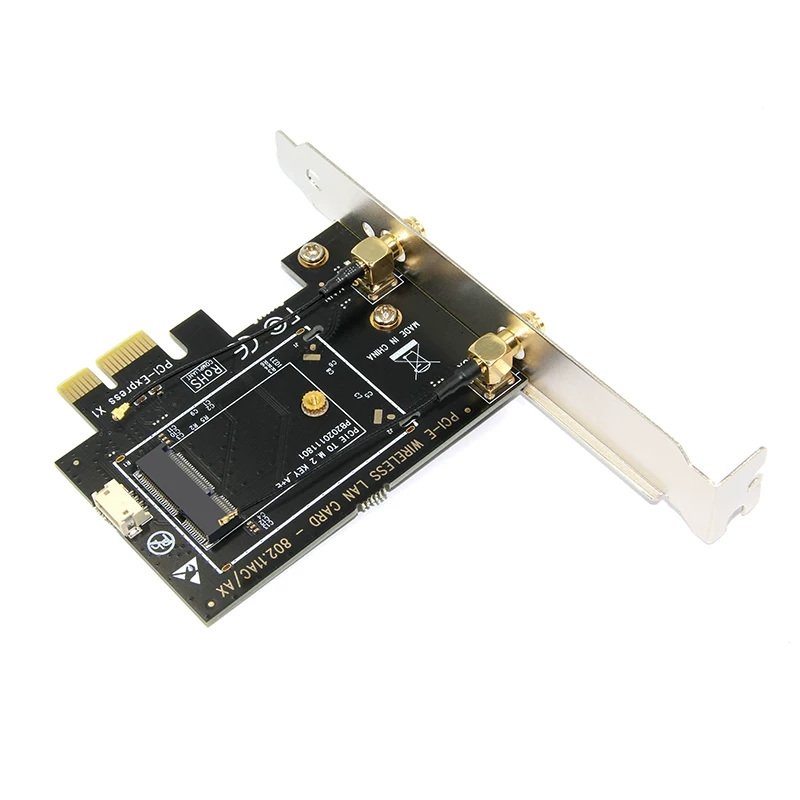 Bộ chuyển đổi card mạng không dây PCI-E sang NGFF M.2 WIFI Bluetooth KEY A-E Thẻ mở rộng card mạng Bluetooth