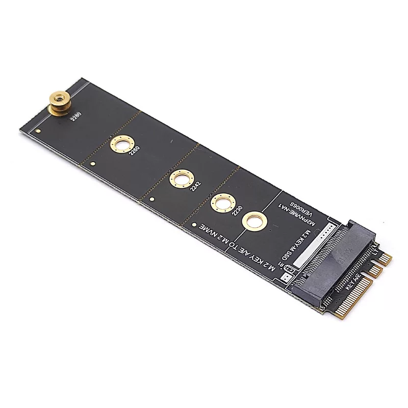Thẻ chuyển đổi M2 KEY A hoặc E sang M2 NVME, khe cắm mở rộng NGFF sang KEY-M, giao diện WIFI được chuyển đổi thành ổ đĩa M.2