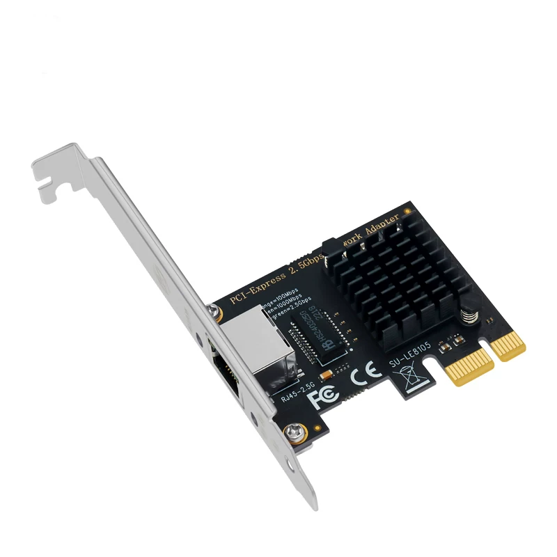 Card mạng PCI-E Gigabit Máy tính để bàn Card mạng có dây 2.5G Card mạng độc lập PCI-E 2500M Định tuyến mềm Synology