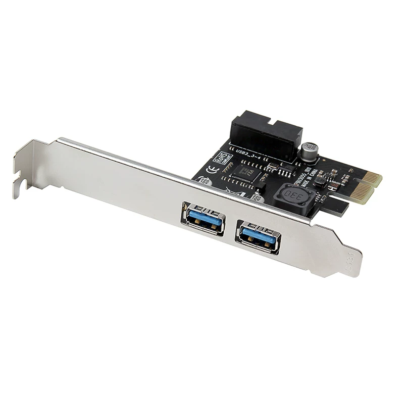 Máy tính để bàn Thẻ mở rộng PCI-e sang USB 3.0 USB 3.0 dành cho máy tính để bàn với giao diện 19/20PIN phía trước ng
