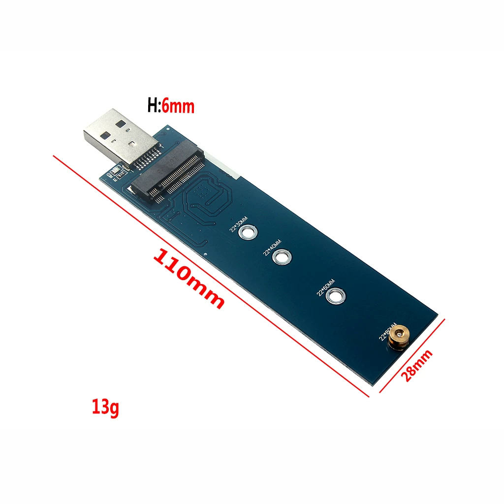 Ổ cứng thể rắn giao diện M.2 sang USB3.0 Thẻ chuyển đổi M.2 sata sang USB3.0 bkey