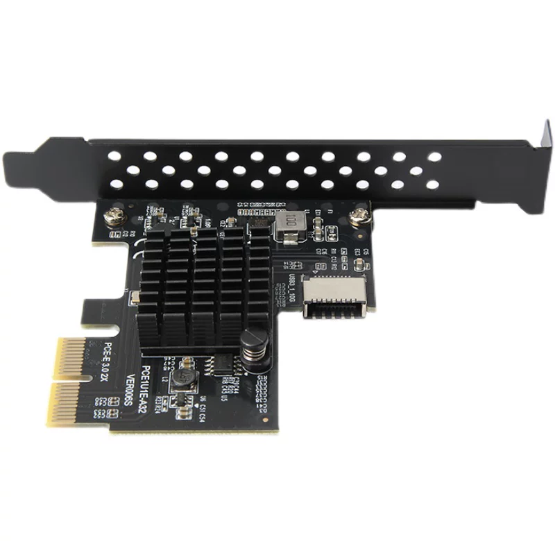 Thẻ mở rộng PCI-E 2X gắn phía trước sang TYPE-E Bộ điều khiển chính USB3.1 Bộ chuyển đổi Xiangshuo ASM3142 10Gbps