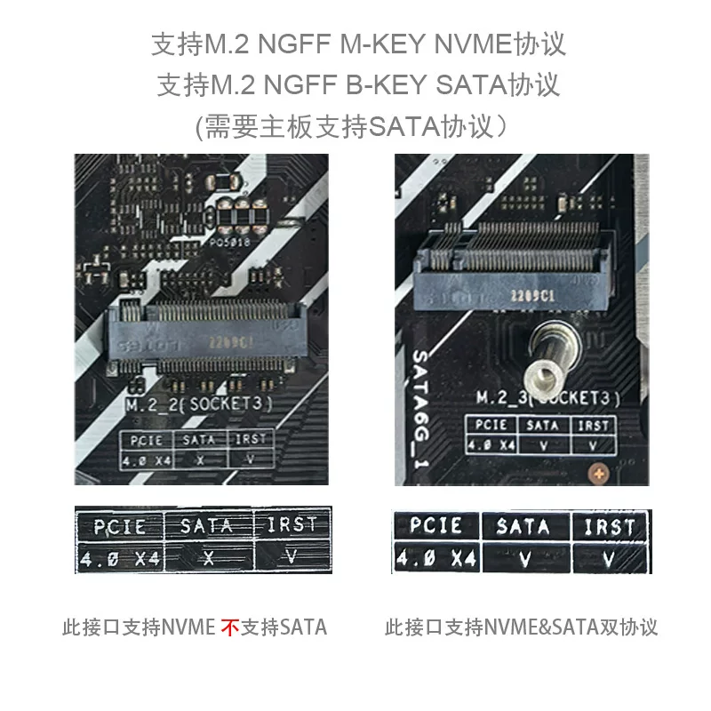Cáp nối dài NGFF M.2 M-KEY NVME, giao thức PCIe4.0 SATA, card mở rộng ngoài cho máy tính xách tay