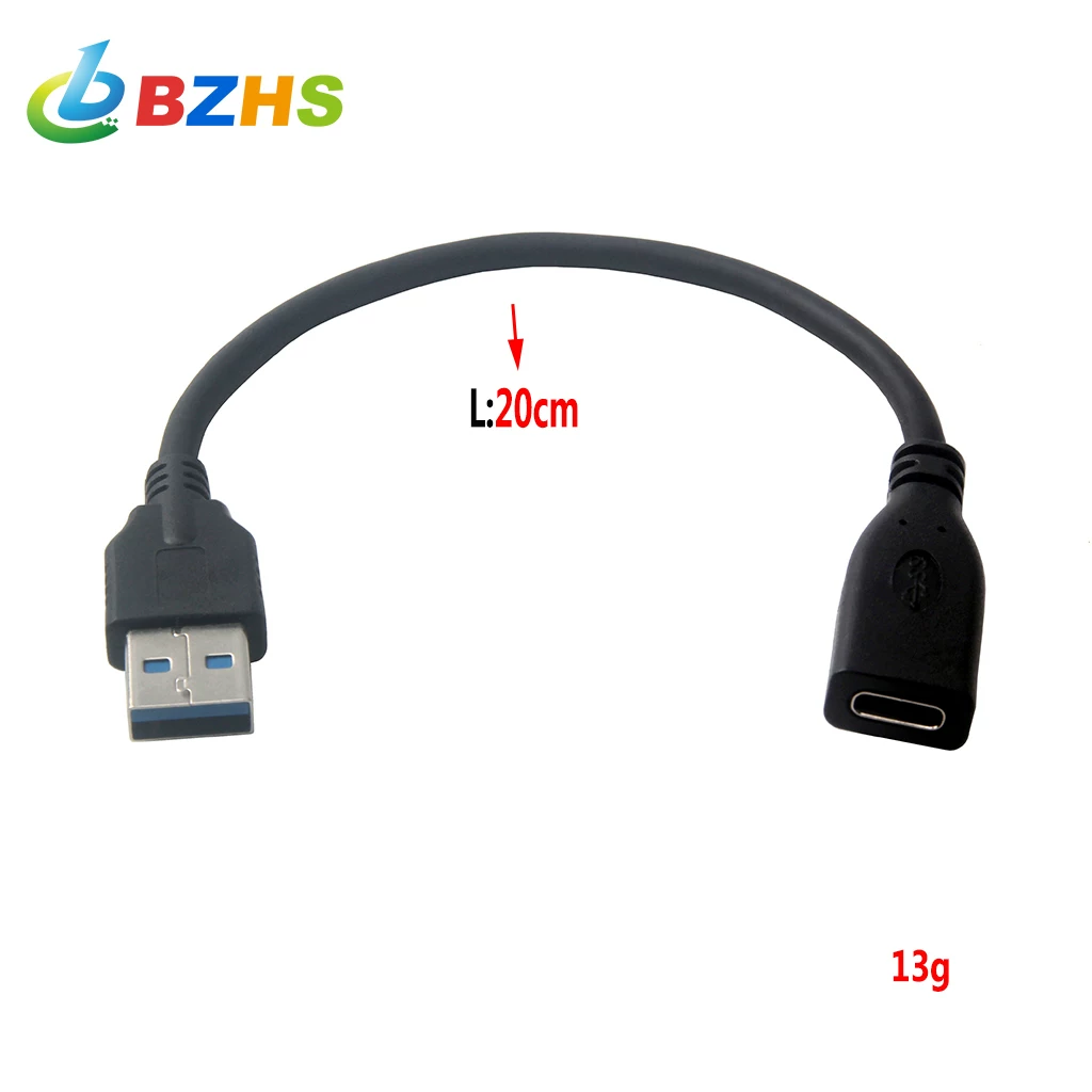 Cáp dữ liệu USB3.0 nam sang TYPE-C nữ phù hợp với tai nghe Xiaomi để sạc dữ liệu và bộ chuyển đổi truyền tốc độ cao