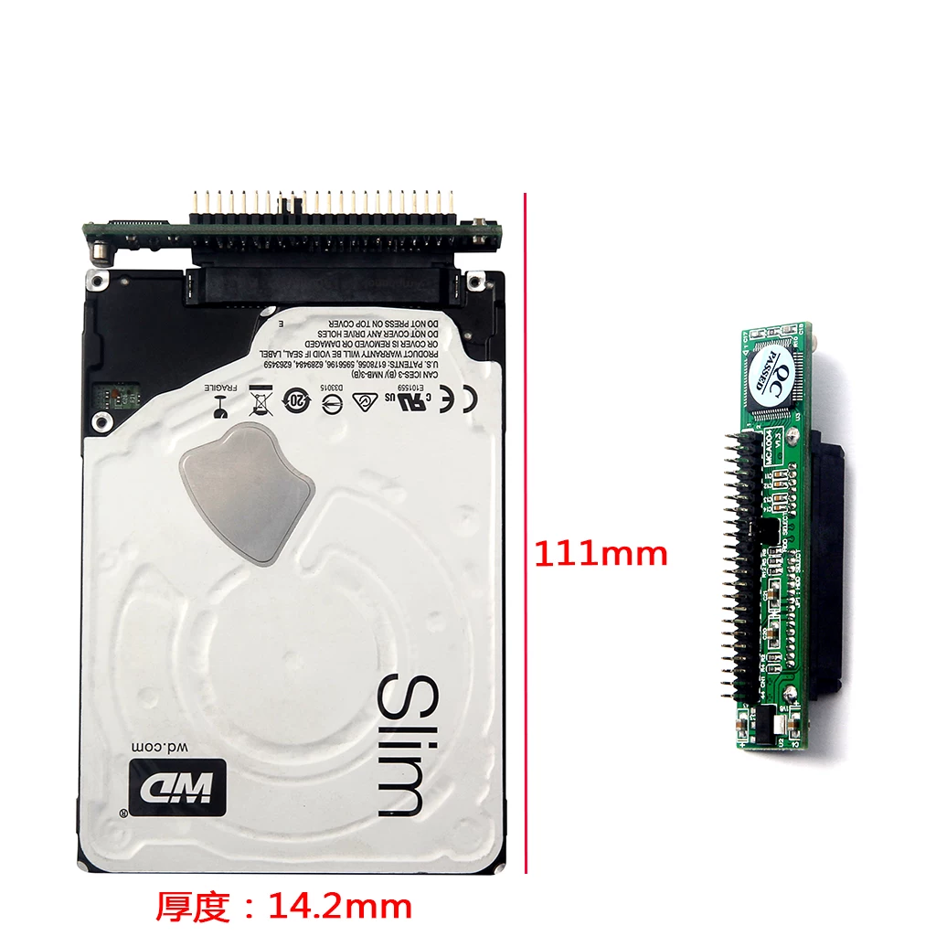2.5inch Ổ cứng SATA sang giao diện IDE 44-pin card chuyển đổi Cổng nối tiếp sang cổng song song SATA sang máy tính xách tay IDE