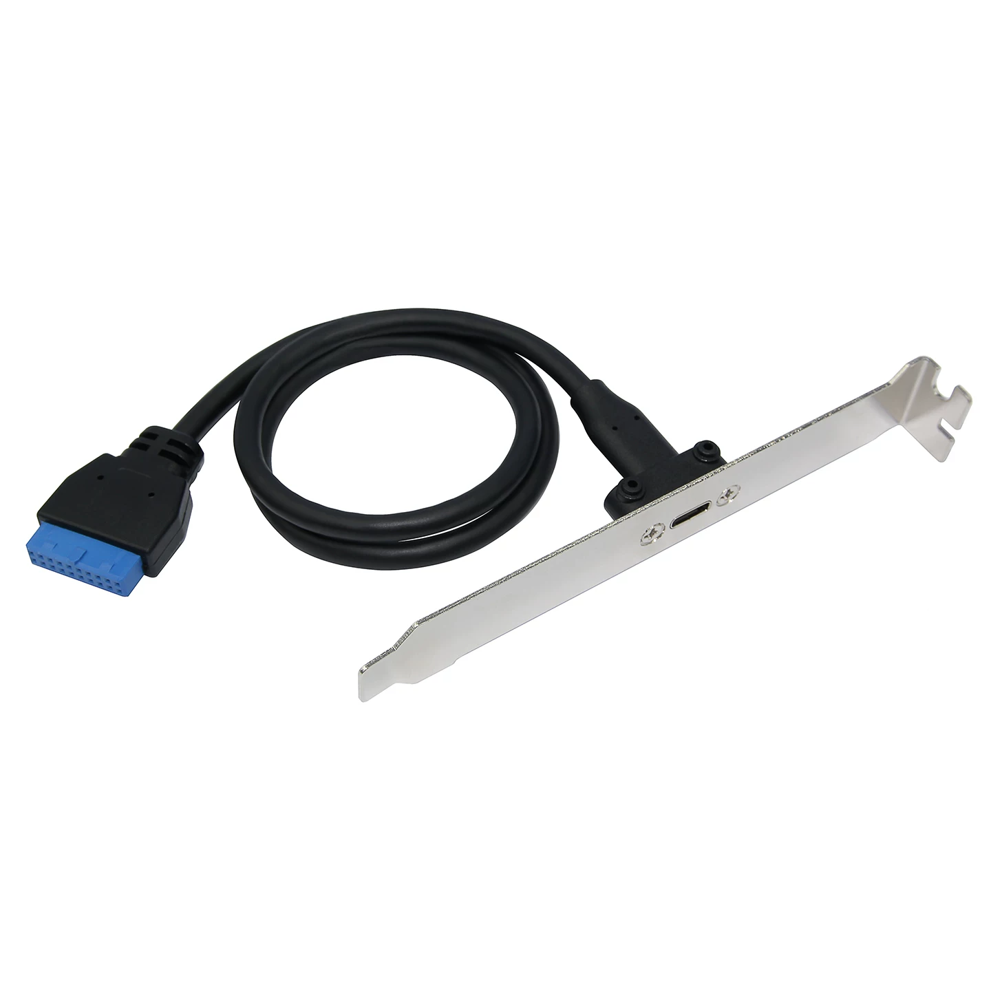 Bo mạch chủ máy tính để bàn USB3.0 19PIN đầu đực sang bộ chuyển đổi TYPE-C khung máy ổ cắm TYPE-C 19 chân