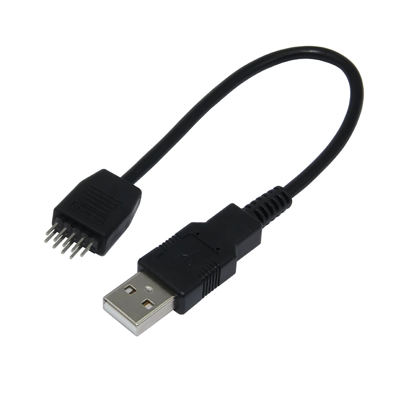 Cáp chuyển đổi USB đực sang USB 9 chân trên bo mạch chủ, tích hợp Bluetooth để kết nối với cổng USB ngoài, dài 20CM