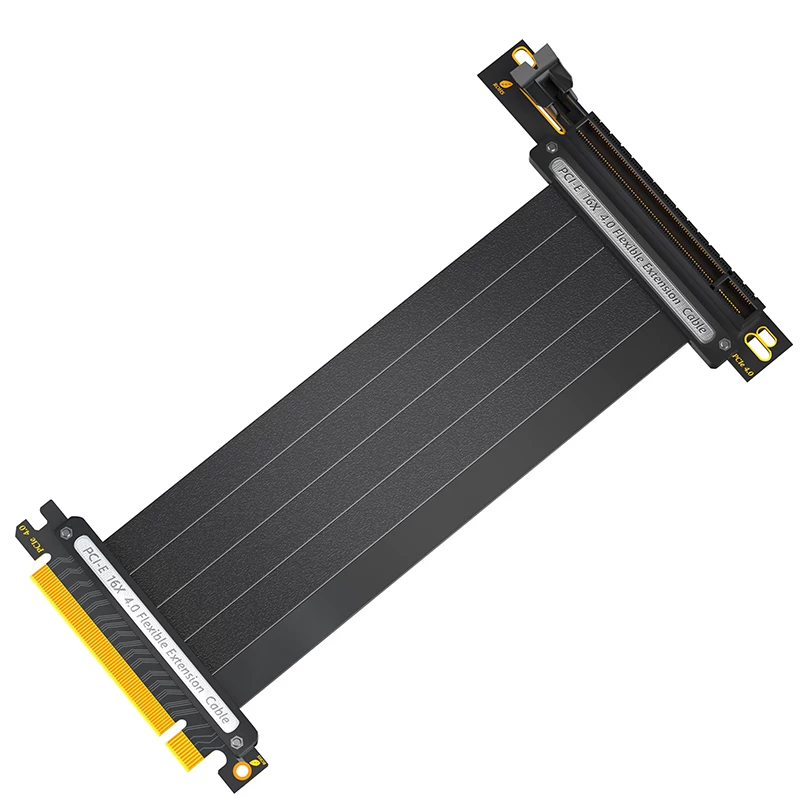 Cáp mở rộng tốc độ tối đa PCI-E4.0 card đồ họa pcie16x máy tính để bàn lắp đặt ngang và dọc cáp điều khiển 90 độ 180 độ