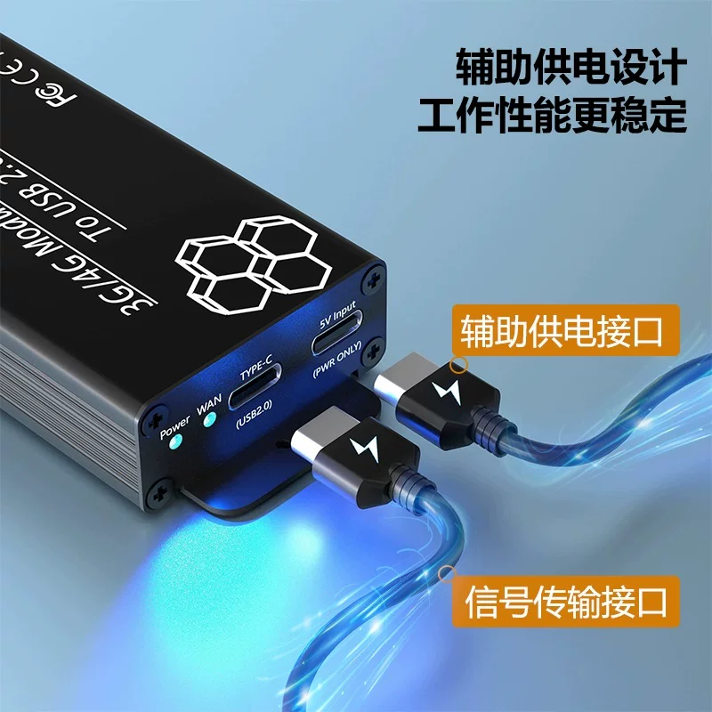 Bo mạch chuyển đổi MINIPCIE sang TYPE-C USB2.0 có khe cắm thẻ SIM với ăng-ten vỏ, bo mạch phát triển mô-đun 3G4G