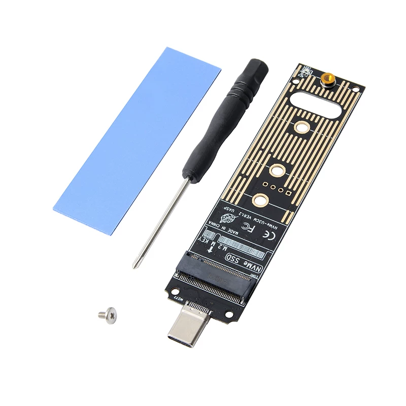 Thẻ chuyển đổi di động M.2 NVME sang TYPE-C M2 SSD Giao diện PCIE SSD chuyển đổi trạng thái rắn USB3.0
