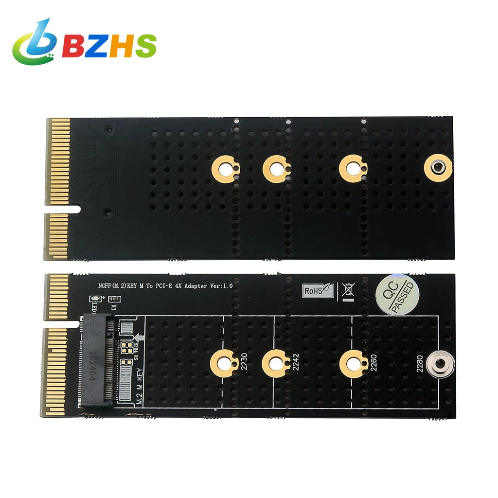Thẻ chuyển đổi ổ cứng thể rắn SSD M.2 NGFF nvme key M sang PCI-E 4X dọc có khả năng tản nhiệt