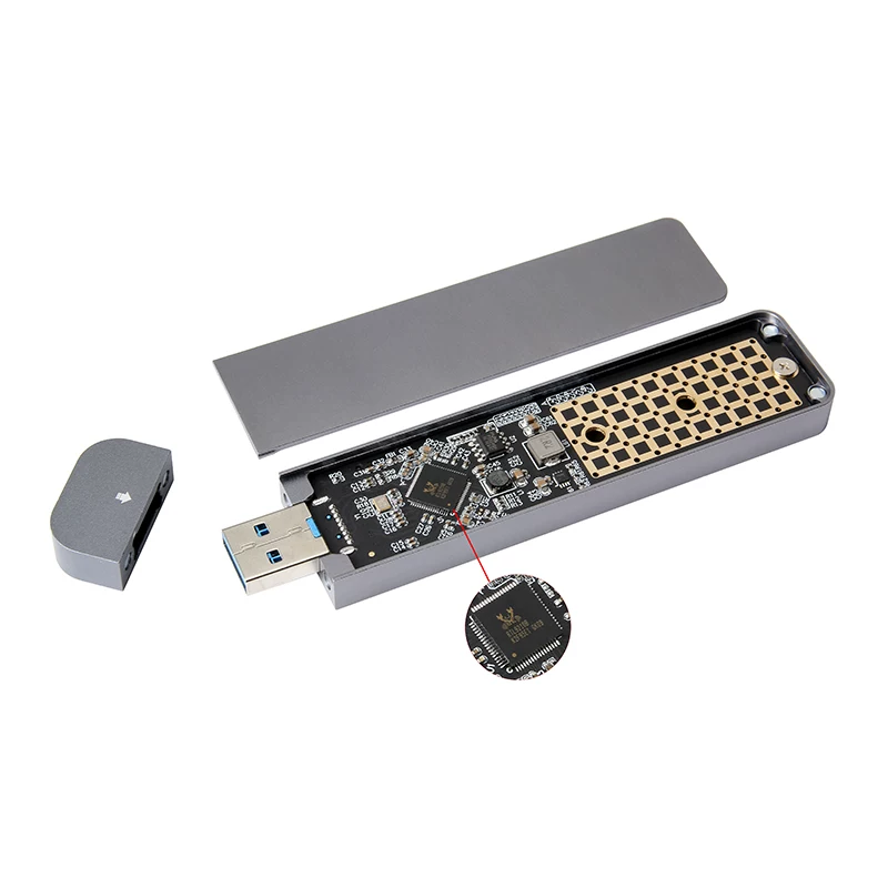 Vỏ ổ cứng NGFF M.2 giao thức kép USB3.1 sang NVME, vỏ ổ cứng SATA, vỏ ổ cứng Typc-A