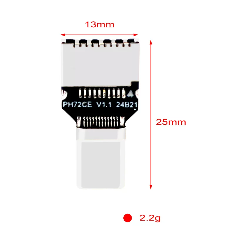 USB3.0 TYPE-C nam sang TYPE-E nữ 20Gbps vỏ máy tính mặt trước thẻ mở rộng bộ chuyển đổi 19 chân
