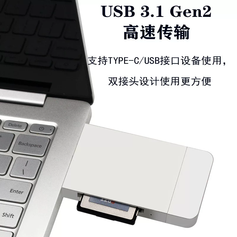 Đầu đọc thẻ USB-A CFexpressTypeB tốc độ cao có lỗ mở từ tính phù hợp với máy ảnh Sony và các loại máy ảnh SLR khác