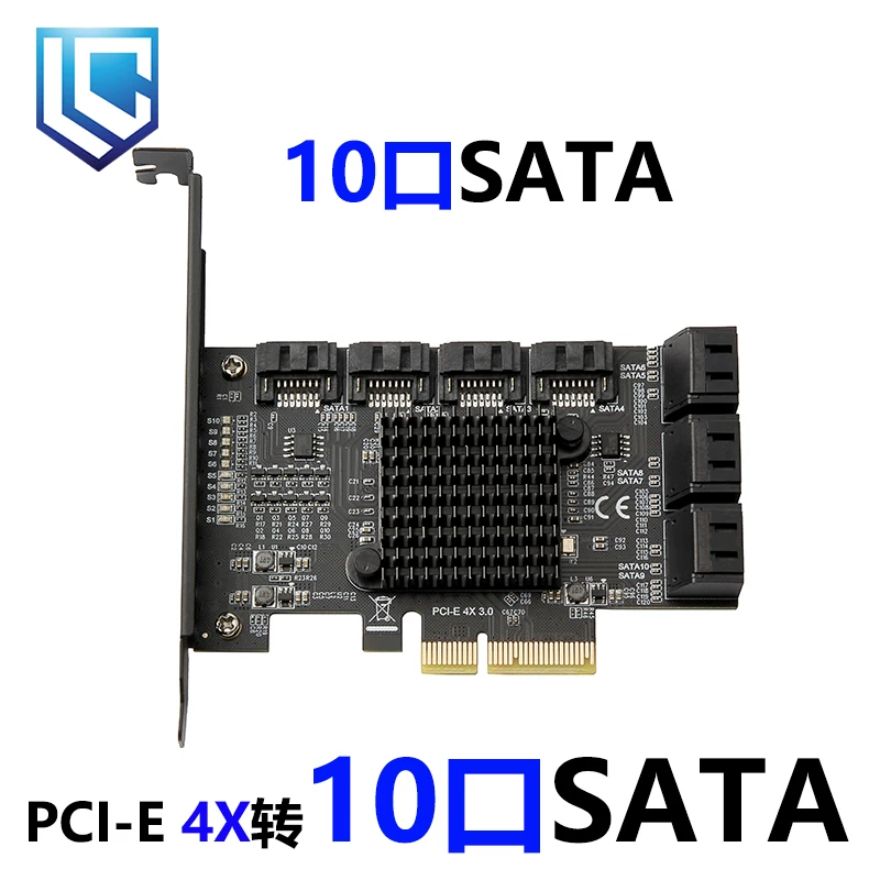 Thẻ mở rộng PCI-E sang SATA3.0 Bộ chuyển đổi 4 cổng 6G PCIE sang SATA3.0 Thẻ ổ cứng thể rắn SSD IPFS
