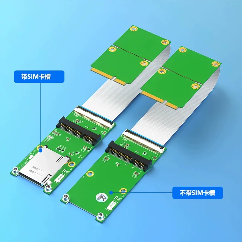 Cáp nối dài MINI PCI-E/MSATA cáp mềm FPC linh hoạt minipci-e đến khe cắm thẻ SIM 8 bit