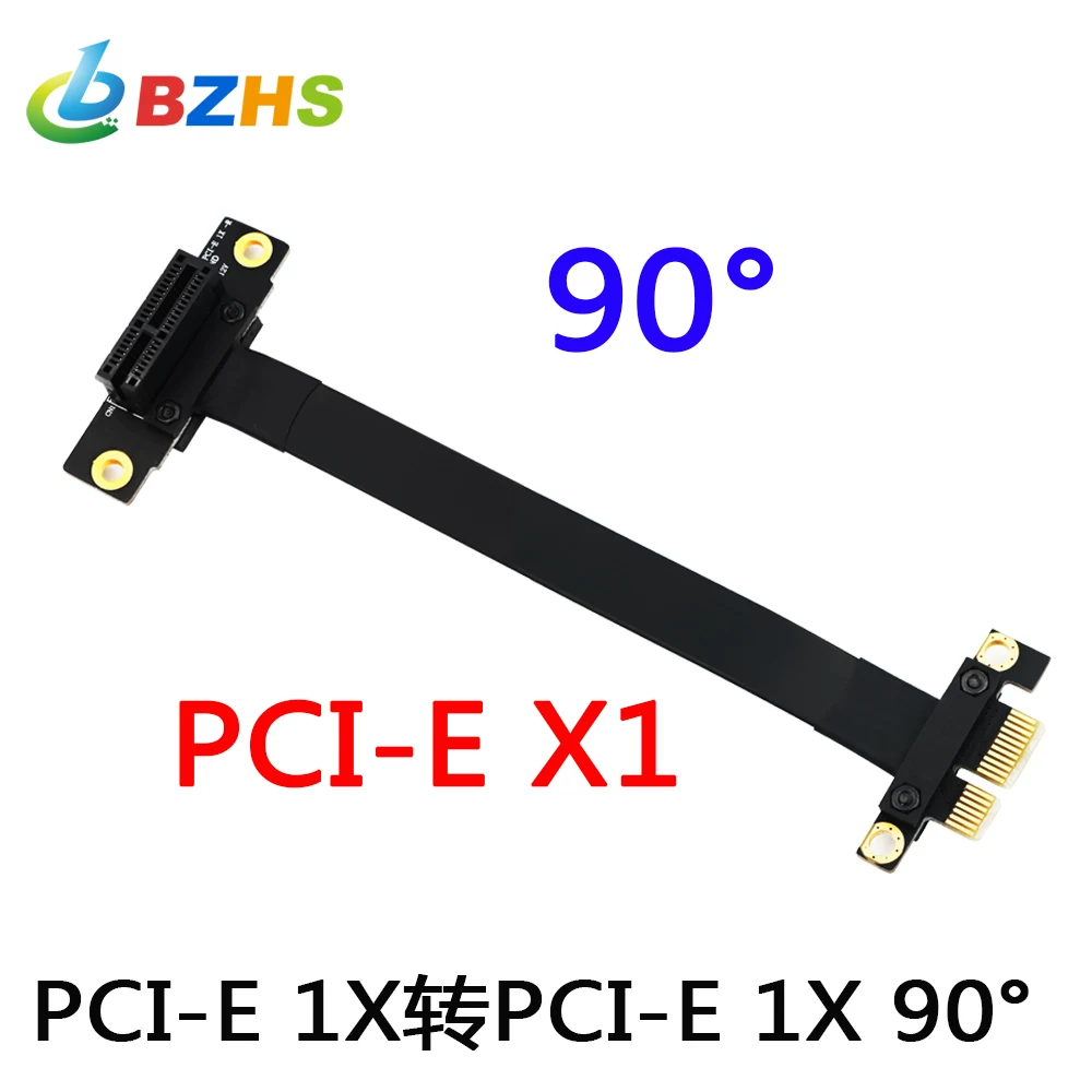 Cáp nối dài PCI-E 3.0 1X sang 1X cáp nối dài bộ chuyển đổi card đồ họa tốc độ đầy đủ ổn định 90 độ