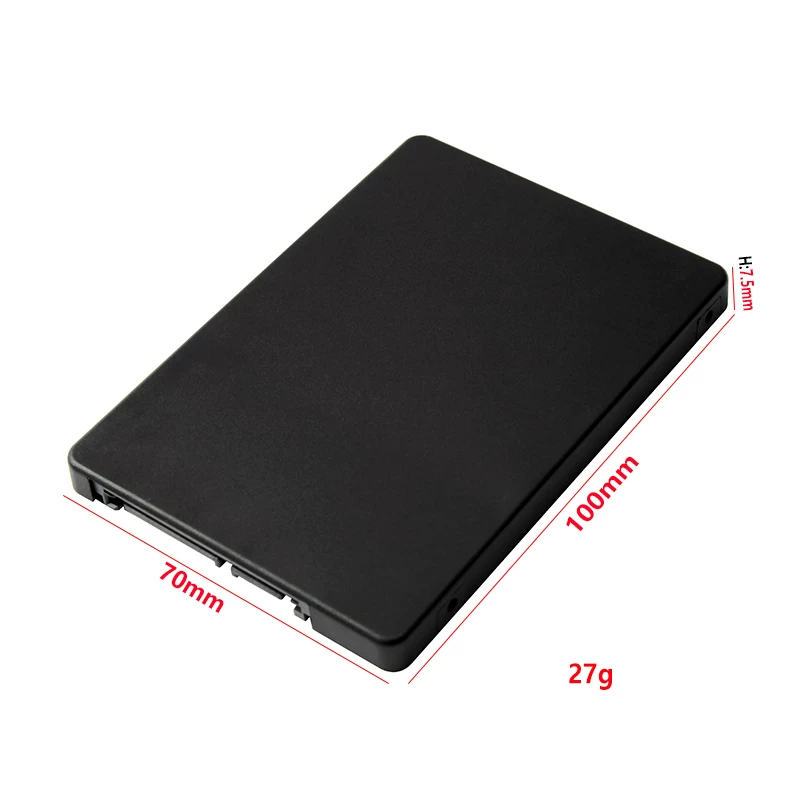 Hộp chuyển đổi Msata sang SATA 2.5inch Thẻ chuyển đổi ổ cứng thể rắn MSATA sang SATA3.0 SSD 7MM