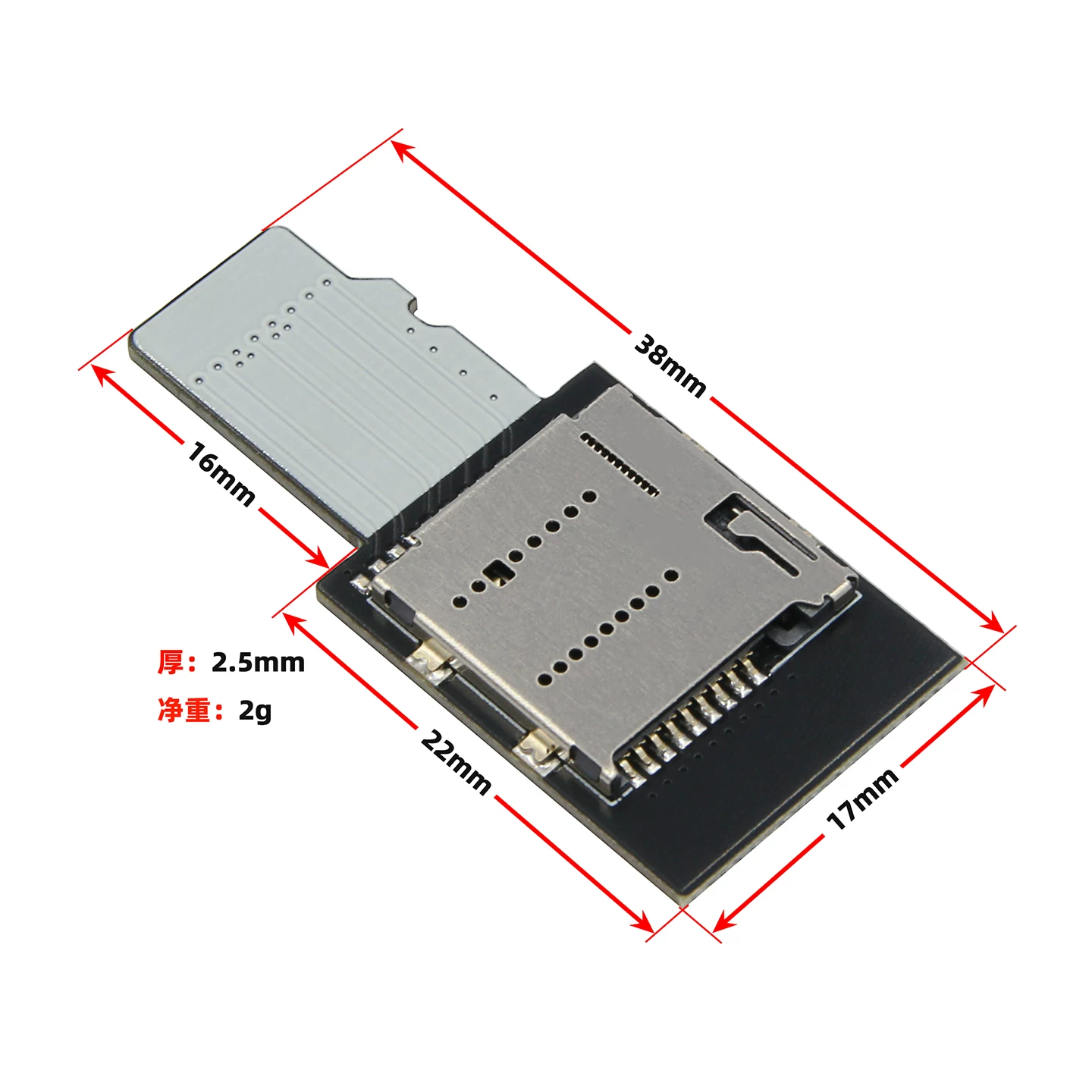 Thẻ bảo vệ thẻ mở rộng TF UHS-II hai hàng tốc độ cực cao Thẻ kiểm tra thẻ bảo vệ Thẻ nhớ ngoài MicroSD