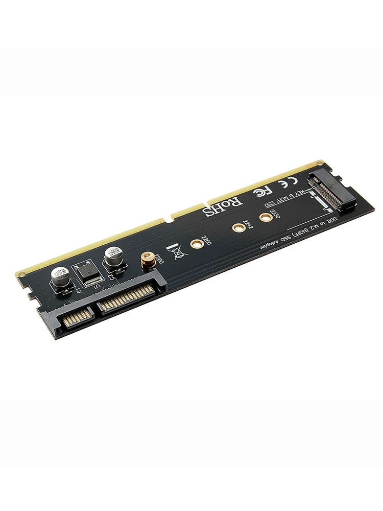 Bộ chuyển đổi cố định khe cắm thẻ nhớ DDR sang M.2 NGFF B-Key sang SATA3.0, tương thích với DDR2, DDR3, DDR4