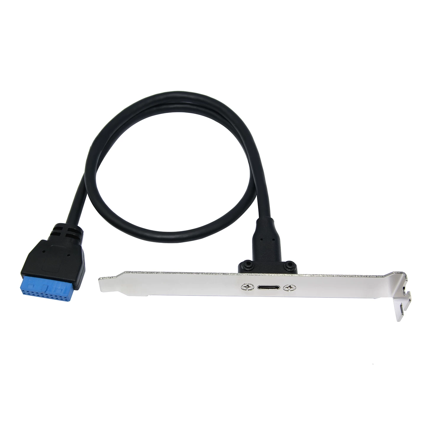 Bo mạch chủ máy tính để bàn USB3.0 19PIN đầu đực sang bộ chuyển đổi TYPE-C khung máy ổ cắm TYPE-C 19 chân