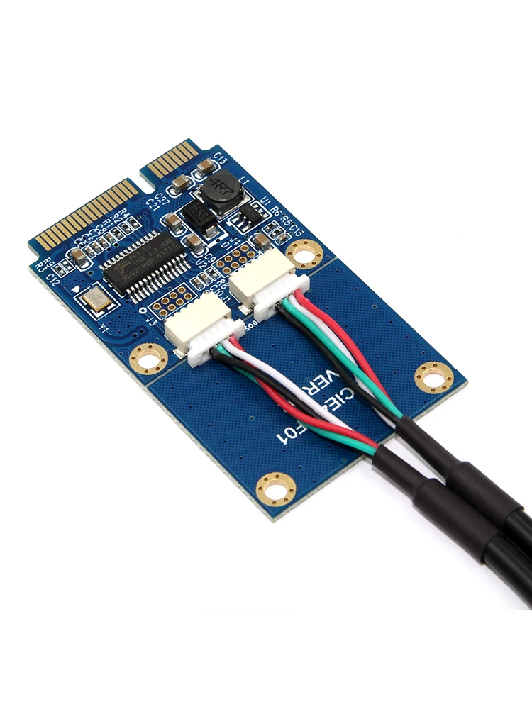 Card chuyển đổi mini pci-e sang usb cho máy tính xách tay, card mở rộng mini pcie, giao diện usb2.0, card mở rộng