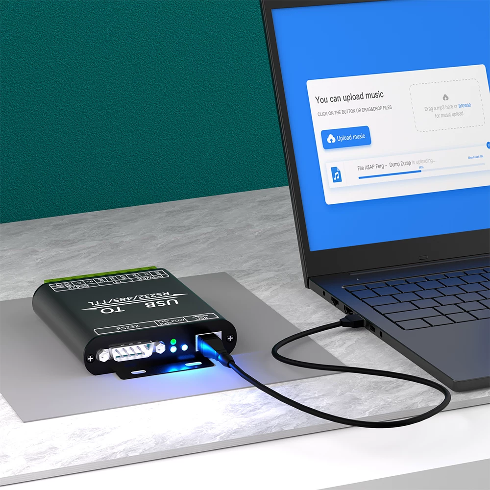Bộ chuyển đổi giao diện USB2.0 sang RS232/485/422 TTL loại cách ly cấp công nghiệp chip CP2102