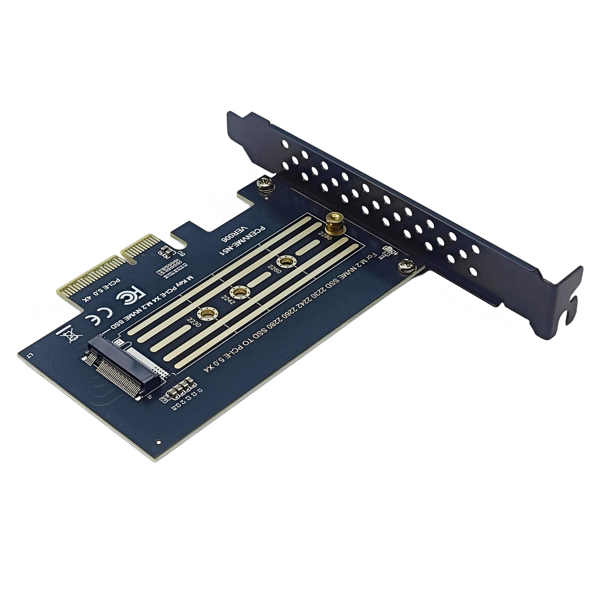 Thẻ mở rộng tốc độ cao M.2 NVME sang PCI-E5.0X4 Thẻ chuyển đổi NVME Thẻ chuyển đổi SSD M KEY Optane