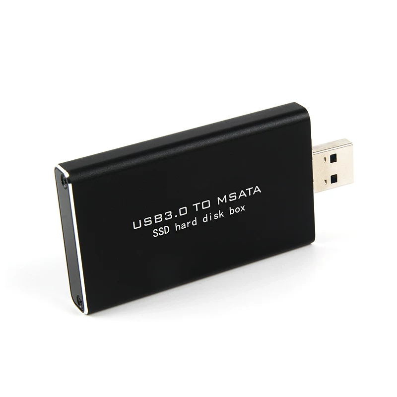 Ổ cứng thể rắn MSATA sang USB3.0 toàn bộ bằng nhôm kênh SATA ổ cứng di động trạng thái rắn hộp chip ASM1153E
