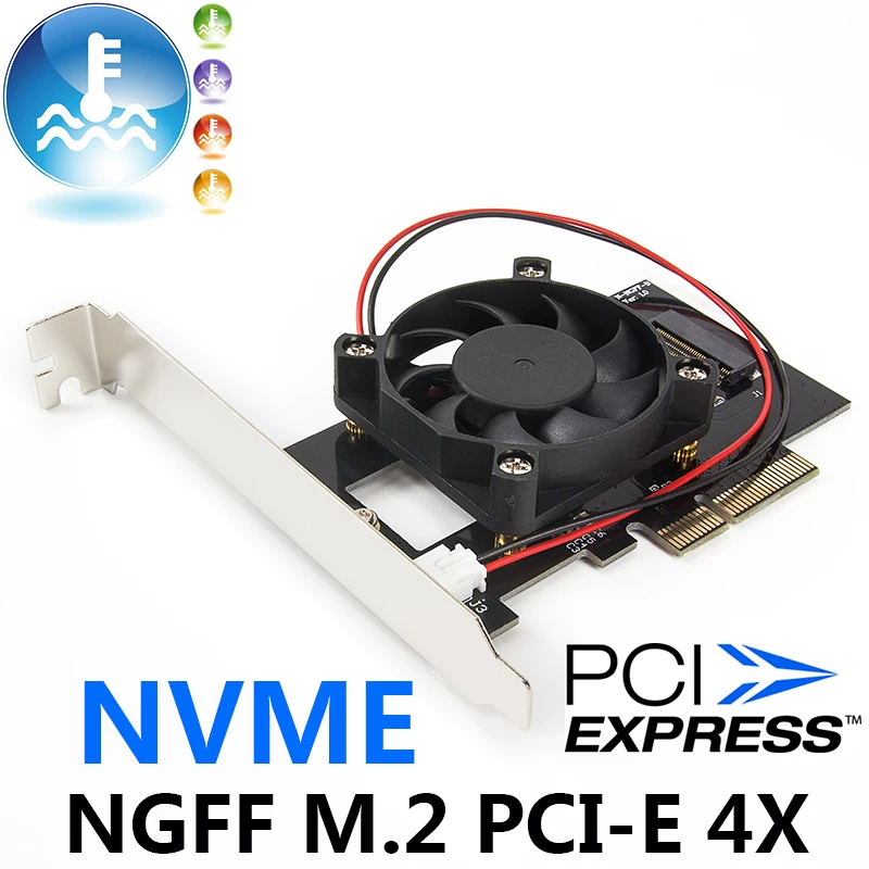 Thẻ chuyển đổi SSD M.2 sang PCIe x4 siêu làm mát XP941 SM951 PM951 SM961