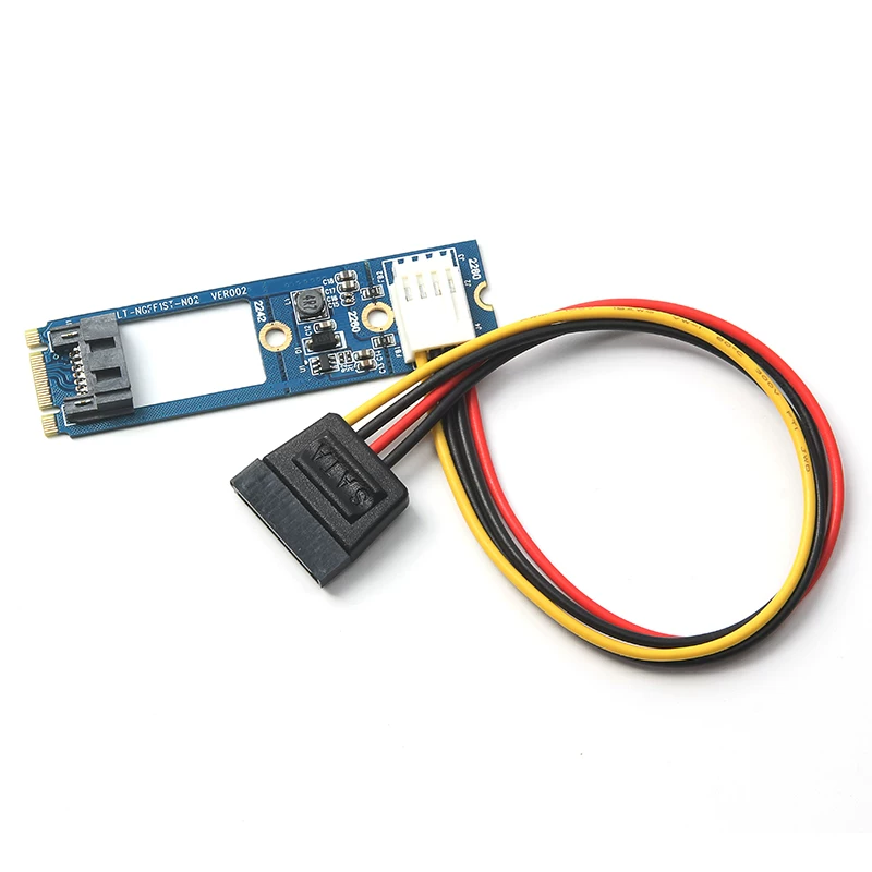 Bảng chuyển đổi ổ cứng thể rắn M.2 SATA III 7 chân sang đầu nối 4 chân công suất thấp M.2