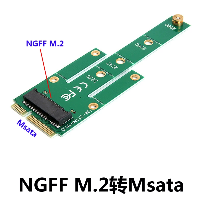 ngff m.2 sang msata chuyển đổi ổ cứng ngff m.2 thành giao diện msata. Chỉ hỗ trợ giao thức sata.