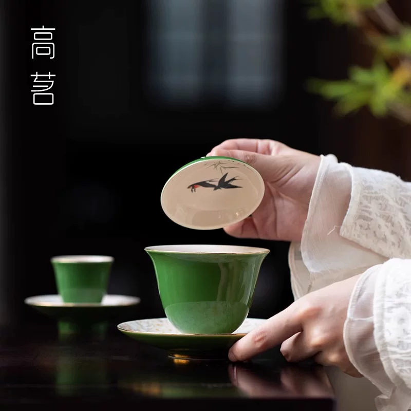 Bộ ấm trà Gao Ming Chun Gui Yan Kung Fu 2025 mẫu mới, sang trọng nhẹ nhàng, quà tặng doanh nghiệp cao cấp, bộ ấm trà gốm sứ, hộp quà tặng